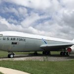 Side picture of the EC-135 stratotanker.