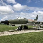 Side view of the F-105 Thunderchief.