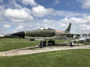 Side view of the F-105 Thunderchief.