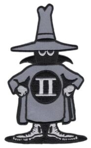 Standard Spooky design in grey, black, and white.