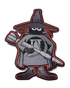 The grey and white Spooky design holding a missile.